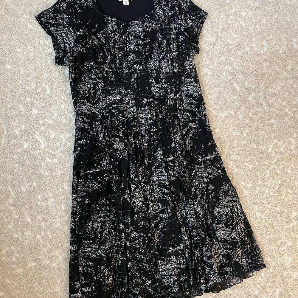 Dress black white